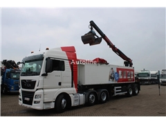 MAN TGX 26.460 6x2 + AJK HMF 2243Z + remote +/ lift -