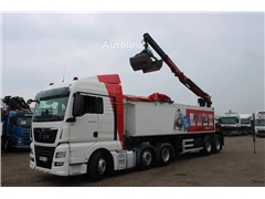 MAN TGX 26.460 6x2 + AJK HMF 2243Z + remote +/ lift -