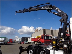 DAF XF95 Ciągnik siodłowy DAF XF 95.380 + Crane HIAB 400E + 6X2 + AIRCO