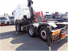 DAF XF95 Ciągnik siodłowy DAF XF 95.380 + Crane HIAB 400E + 6X2 + AIRCO