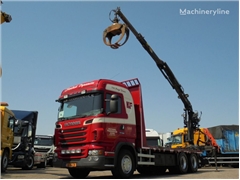 Żuraw samojezdny Scania R730 V8 + Euro 5 + Loglift