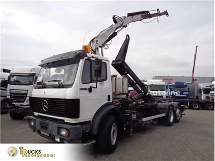 Mercedes SK 2433 + Semi-Auto + PTO + Serie 14 Crane + 3 ped