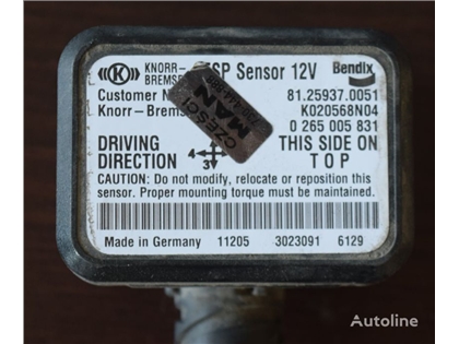 Knorr-Bremse ŻYROSKOP CZUJNIK SENSOR ESP 81.25937.