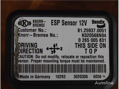 Knorr-Bremse Czujnik sensor ESP MAN ORYGINAŁ 81.25