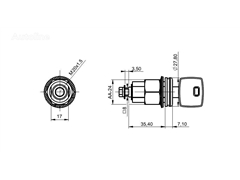 Zamek do drzwi MAN Neoplan Bova 0-90, 0-180 do aut