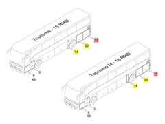 Oblicowanie Mercedes-Benz Klapa bocza lewa Flap le