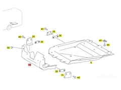 Obudowa skrzyni biegów Mercedes-Benz 4106833608 do