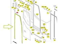 Oblicowanie FRONT DOOR SEAL A6327300378 do autobus