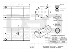 Zbiornik paliwa Renault 450L - 560x675x1430 do cią