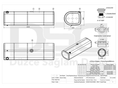 Zbiornik paliwa Renault 690L - 560x670x2030 do cią