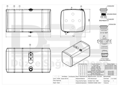 Zbiornik paliwa Scania 692x743x1345 - 620L 1902455