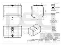 Zbiornik paliwa Scania 692x743x1055 - 500L 1888933