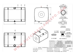 Zbiornik paliwa MAN 700x700x1060 - 450L do ciągnik