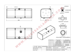 Zbiornik paliwa Mercedes-Benz 560x640x1550 - 500L