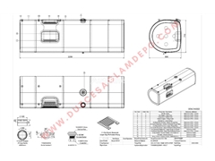 Zbiornik paliwa Volvo 710x690x2250 - 900L 21442020