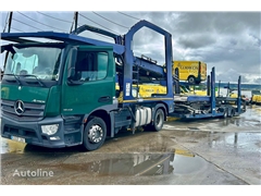 Mercedes Actros Ciągnik siodłowy Mercedes-Benz Actros 1843 + naczepa do przewozu samochodów