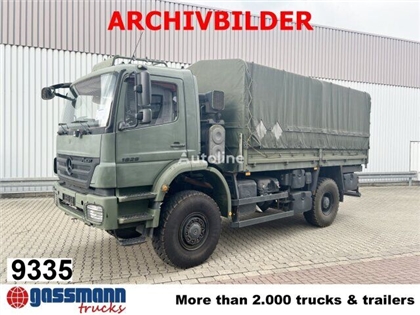 Mercedes Axor Ciężarówka plandeka Mercedes-Benz Axor 1829 A 4x4, ex Bundeswehr