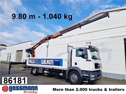 MAN TGM 18.340 4x2 BL, Atlas Ladekran 135.2 V, 9.8m