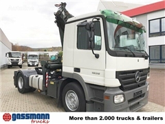 Mercedes Actros Ciągnik siodłowy Mercedes-Benz Actros 1836 LS 4x2 mit Kran MKG HLK 330HP