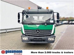 Mercedes Atego Ciężarówka burtowa Mercedes-Benz Atego 1223 L 4x2 mit Heckkran Atlas 88.3-A2L