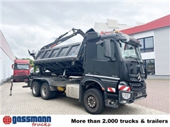 Mercedes Arocs 3345 K 6x4, Heckkran Hiab Jonsered