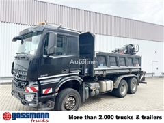 Mercedes Arocs 3345 K 6x4, Heckkran Hiab Jonsered