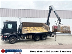 Mercedes Arocs 3345 K 6x4, Heckkran Hiab Jonsered