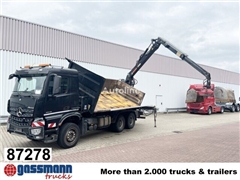 Mercedes Arocs 3345 K 6x4, Heckkran Hiab Jonsered