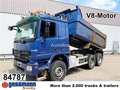 Mercedes Actros Wywrotka Mercedes-Benz Actros 3351 K 6x4, V8-Motor, Stahlmulde ca