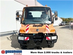 Mercedes Unimog U 300 4x4, Kipper, Kommunalhydraulik