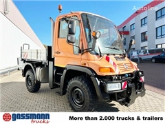 Mercedes Unimog U 300 4x4, Kipper, Kommunalhydraulik