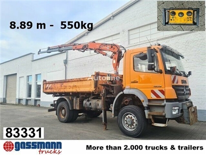 Mercedes Axor Wywrotka Mercedes-Benz Axor 1828 AK 4x4, Winterdienstausstattung, Kran