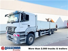 Mercedes Axor Ciężarówka burtowa Mercedes-Benz Axor 2536/43 L 6x2 mit Heckkran Palfinger PK