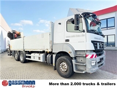 Mercedes Axor Ciężarówka burtowa Mercedes-Benz Axor 2536/43 L 6x2 mit Heckkran Palfinger PK