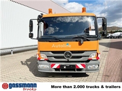 Mercedes Atego Ciężarówka burtowa Mercedes-Benz Atego 1024 L 4x2 mit Kran Fassi F80A.0.21