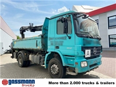 Mercedes Actros Wywrotka Mercedes-Benz Actros 1832 K 4x2 mit Heckkran Hiab XS 099ES-2