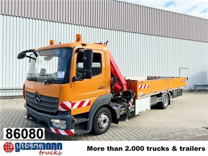 Mercedes Atego Ciężarówka burtowa Mercedes-Benz Atego 1023 L 4x2 mit Kran Fassi F85B.0.21