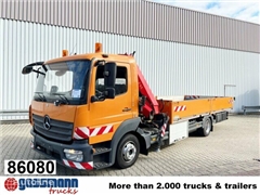 Mercedes Atego Ciężarówka burtowa Mercedes-Benz Atego 1023 L 4x2 mit Kran Fassi F85B.0.21