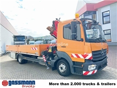 Mercedes Atego Ciężarówka burtowa Mercedes-Benz Atego 1023 L 4x2 mit Kran Fassi F85B.0.21