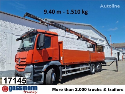 Mercedes Arocs 2545 L/6x2/4, Atlas Kran, 145.2-A19 VB