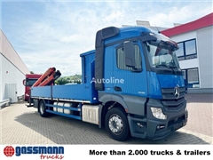 Mercedes Actros Ciężarówka do przewozu szkła Mercedes-Benz Actros 1836 L 4x2, Glastransporter, Heckkran