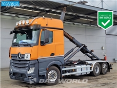 Mercedes Actros Ciężarówka hakowiec Mercedes-Benz Actros 2545 6X2 20tons Palfinger Lift-lenkachse Alcoa&039;s ACC Navi