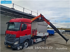 Mercedes Actros Ciężarówka burtowa Mercedes-Benz Actros 1842 4X2 NL-Truck Palfinger PK20001 Kran Crane Remote Eur