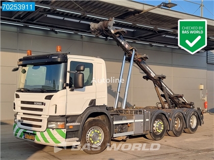 Scania P360 8X2 NL-Truck Transcom TRC-28S Chainlift Lift+