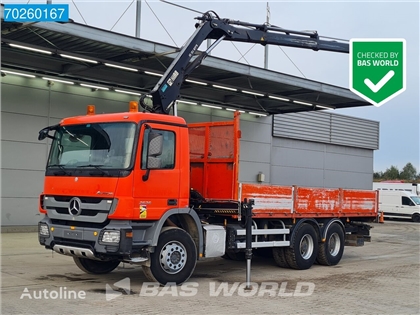 Mercedes Actros Ciężarówka burtowa Mercedes-Benz Actros 2636 6X4 Crane Kran HIAB 122 B S-2 HIDUO Remote Euro 5