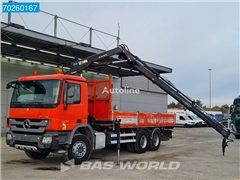 Mercedes Actros Ciężarówka burtowa Mercedes-Benz Actros 2636 6X4 Crane Kran HIAB 122 B S-2 HIDUO Remote Euro 5