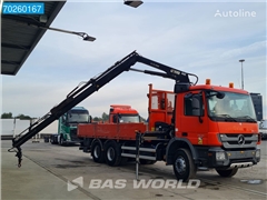 Mercedes Actros Ciężarówka burtowa Mercedes-Benz Actros 2636 6X4 Crane Kran HIAB 122 B S-2 HIDUO Remote Euro 5