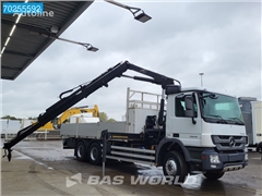 Mercedes Actros Ciężarówka burtowa Mercedes-Benz Actros 2646 6X4 Hiab 166B-3 Hiduo Retarder Big-Axle Steelsuspens