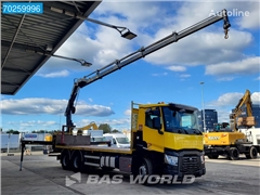 Renault C 380 6X4 Hiab 166 D-4 Hiduo Kran Crane Steel susp