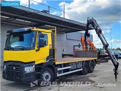 Renault C 380 6X4 Hiab 166 D-4 Hiduo Kran Crane Steel susp